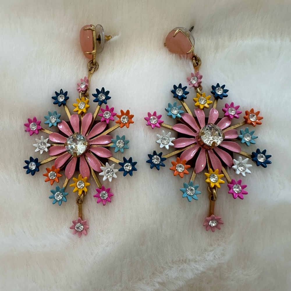 J Crew Colorful Statement Earrings